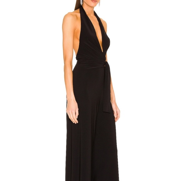 NWT Norma Kamali Halter Jumpsuit sz S - Picture 2 of 8